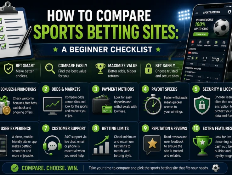 How to Compare Sports Betting Sites: A Beginner Checklist