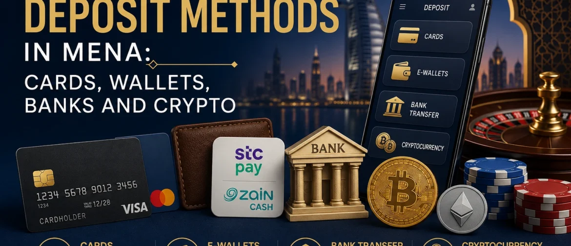Casino Deposit Methods in MENA: Cards, Wallets, Banks and Crypto