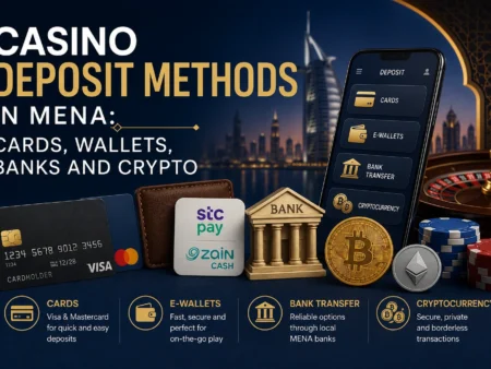 Casino Deposit Methods in MENA: Cards, Wallets, Banks and Crypto