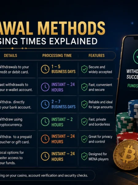 Casino Withdrawal Methods and Processing Times Explained