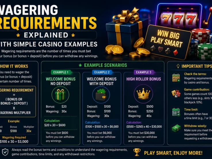 Wagering Requirements Explained with Simple Casino Examples