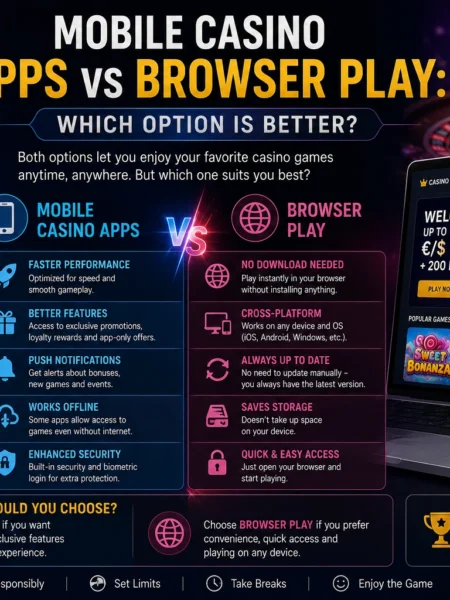Mobile Casino Apps vs Browser Play: Which Option Is Better?