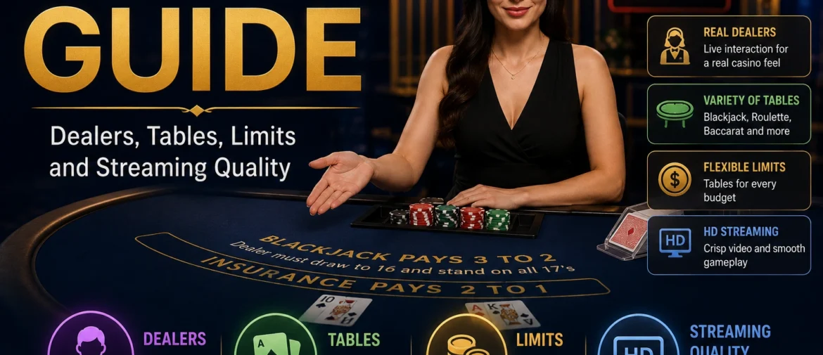 Live Casino Guide: Dealers, Tables, Limits and Streaming Quality